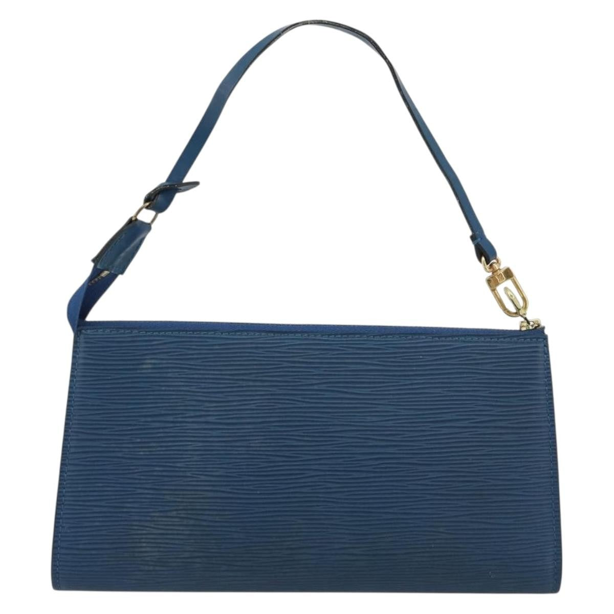 Louis Vuitton Pochette Accessoires Nm Epi Leather Blue Leather Clutche & Pouche Bag (Authentic Pre-Loved)