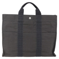 Hermes Fourre-Tout Herline Canvas Gray Canvas Tote Bag Bag (Authentic Pre-Loved)