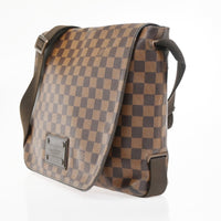 Louis Vuitton Brooklyn Handbag Damier Brown Canvas Shoulder Bag Bag (Authentic Pre-Loved)