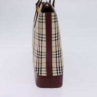 Burberry Nova Check Tote Canvas Check Pattern Beige Canvas Bag (Authentic Pre-Loved)