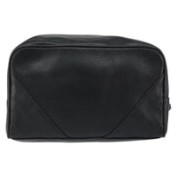 Chanel Chanel Vintage Toiletry Pouch Leather Black Leather Clutche & Pouche Bag (Pre-Loved)