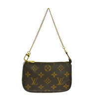 Louis Vuitton Louis Vuitton Mini Pochette Accessoires Canvas Brown Canvas Clutche & Pouche Bag (Authentic Pre-Loved)
