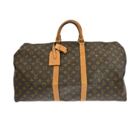 Louis Vuitton Keepall Bag Monogram Canvas Brown Canvas Travel Bag Bag (Pre-Loved)