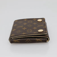 Louis Vuitton Case Jewelry Box Canvas Brown Canvas Wallets Accessory (Authentic Pre-Loved)