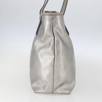 Gucci Plus Tote Gg Imprime Silver Canvas Tote Bag Bag (Pre-Loved)
