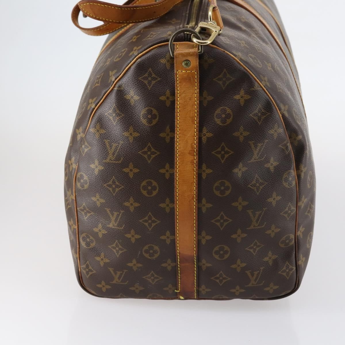 Louis Vuitton Keepall Bandouliere Bag Monogram Canvas Brown Canvas Travel Bag Bag (Authentic Pre-Loved)