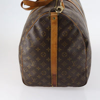 Louis Vuitton Keepall Bandouliere Bag Monogram Canvas Brown Canvas Travel Bag Bag (Authentic Pre-Loved)