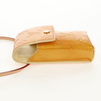 Louis Vuitton Walker Cigarette Case Holder Monogram Vernis Yellow Patent_Leather Clutche & Pouche Bag (Authentic Pre-Loved)
