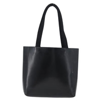 Prada Vintage Tote Leather Black Leather Tote Bag Bag (Authentic Pre-Loved)