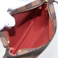 Louis Vuitton Trousse Make Up Bag Damier Canvas Brown Canvas Clutche & Pouche Bag (Authentic Pre-Loved)