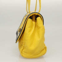Chanel Two Tone Mademoiselle Lock Flap Bag Quilted Lambskin Yellow Leather Shoulder Bag Bag (Authentic Pre-Loved)
