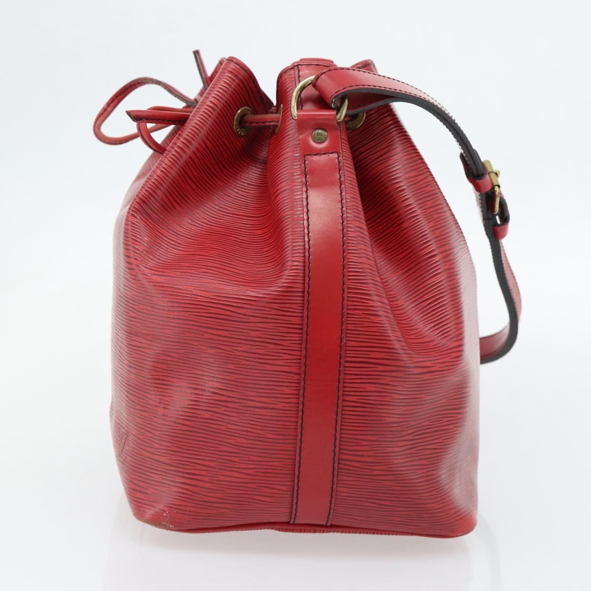 Louis Vuitton Petit Noe Handbag Epi Leather Red Leather Shoulder Bag Bag (Pre-Loved)