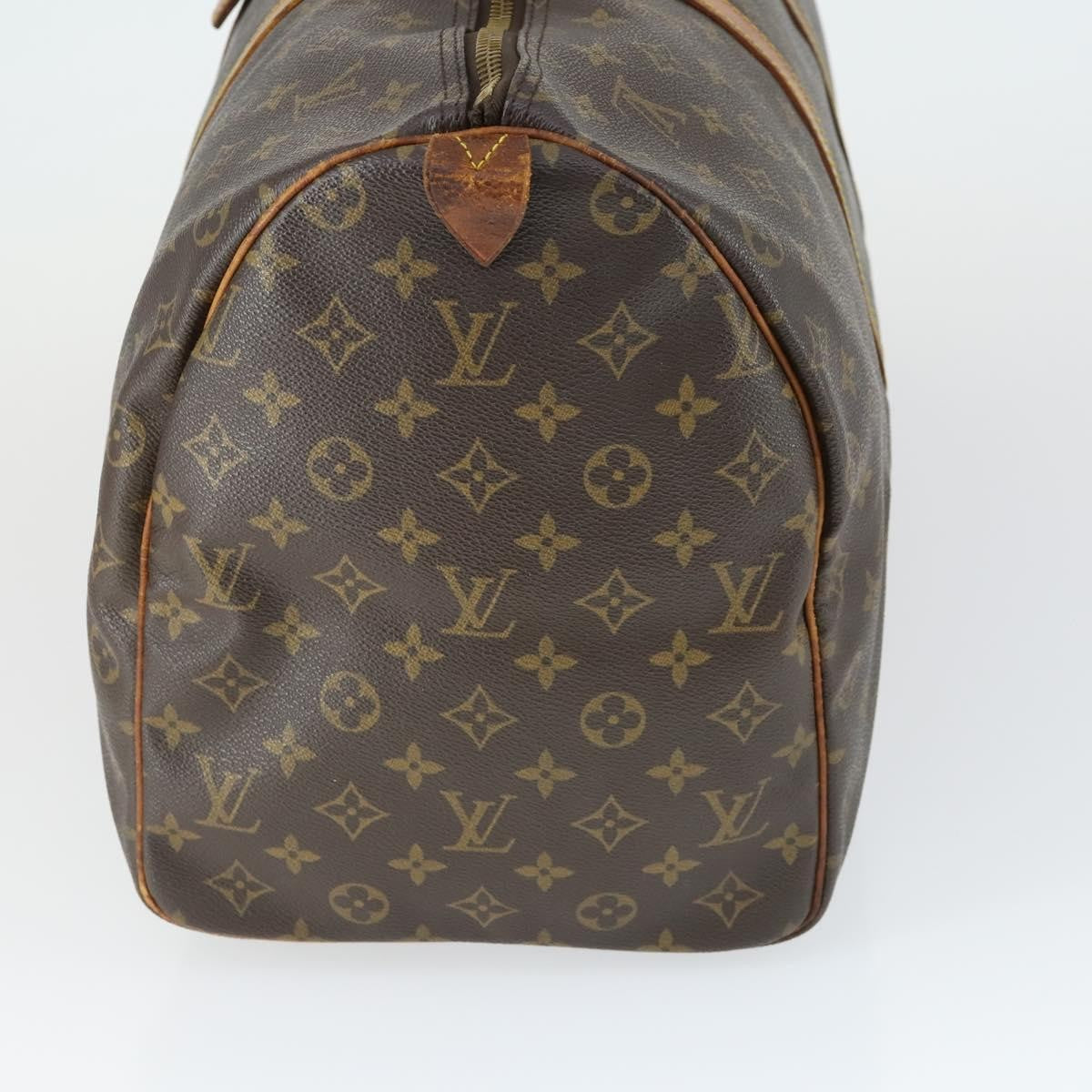 Louis Vuitton Keepall Bag Monogram Canvas Brown Canvas Travel Bag Bag (Authentic Pre-Loved)