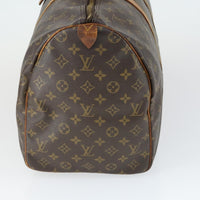 Louis Vuitton Keepall Bag Monogram Canvas Brown Canvas Travel Bag Bag (Authentic Pre-Loved)