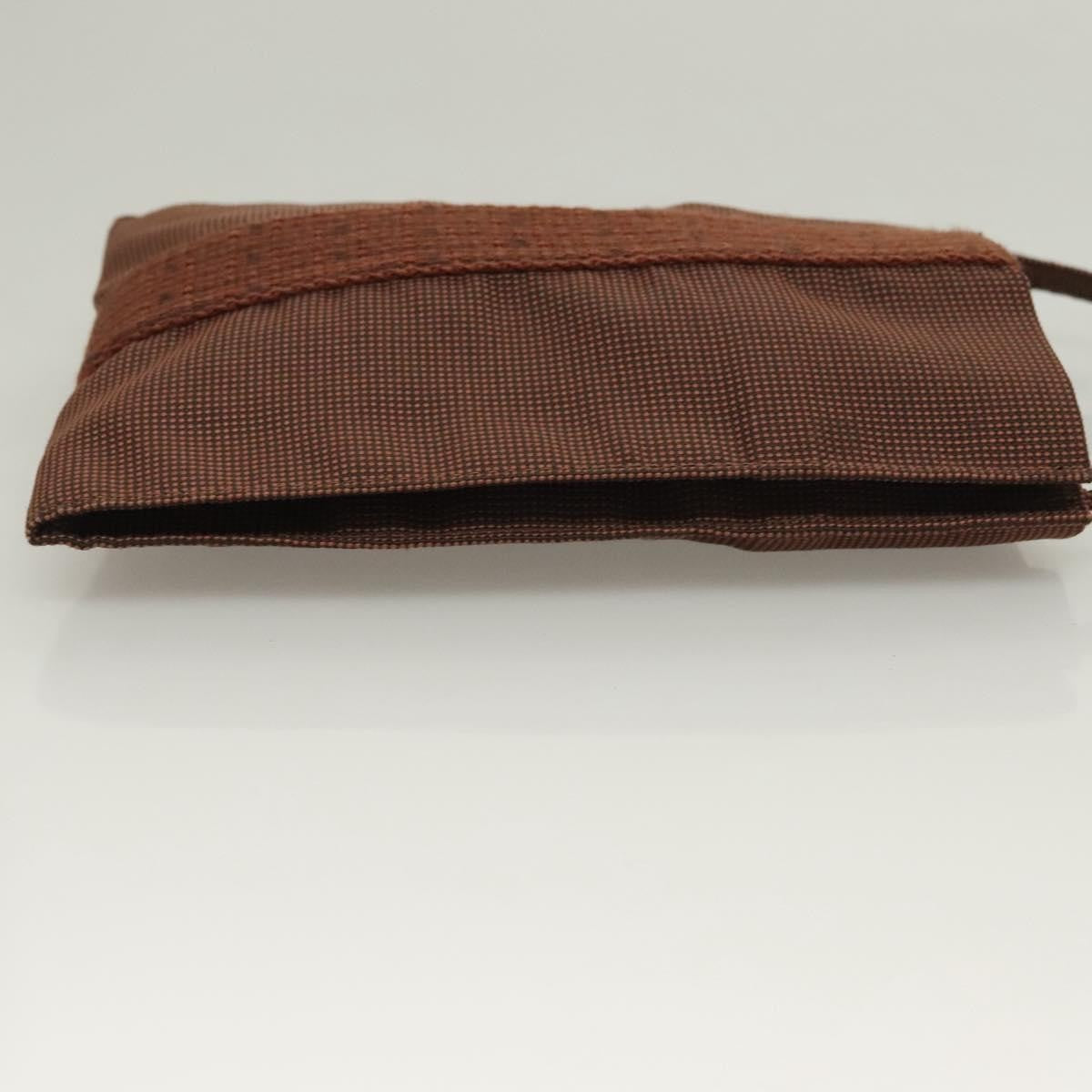 Hermes Hermes Herline Crossbody Canvas Brown Canvas Bag (Pre-Loved)