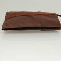 Hermes Hermes Herline Crossbody Canvas Brown Canvas Bag (Pre-Loved)