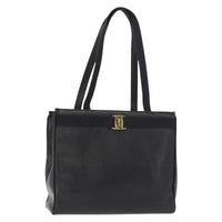 Salvatore Ferragamo Vala Tote Leather Navy Leather Tote Bag Bag (Pre-Loved)