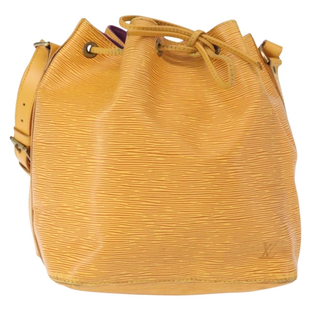 Louis Vuitton Petit Noe Handbag Epi Leather Yellow Leather Shoulder Bag Bag (Pre-Loved)