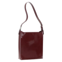Salvatore Ferragamo Vala Shoulder Bag Patent Leather Red Patent_Leather Shoulder Bag Bag (Pre-Loved)