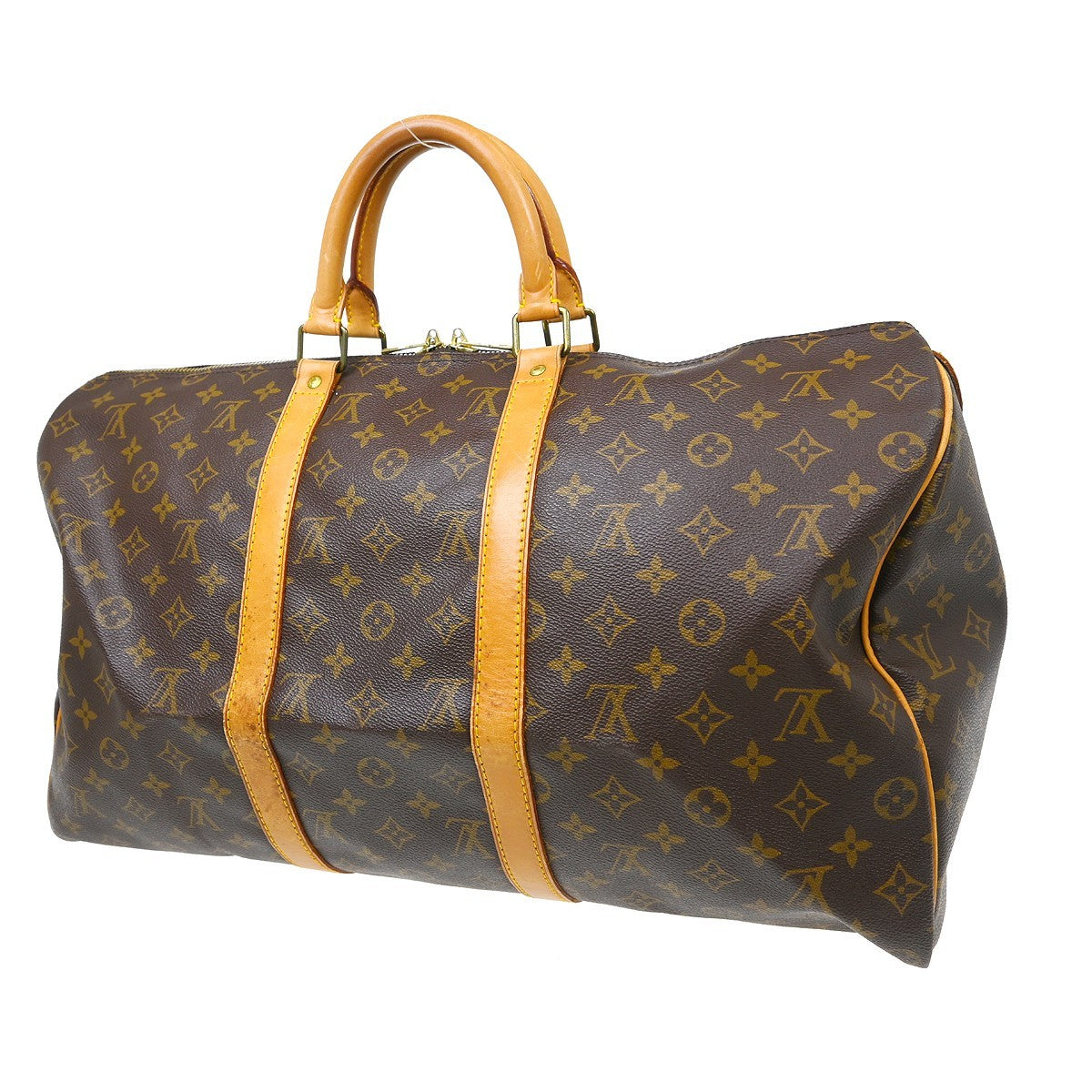 Louis Vuitton Louis Vuitton Keepall Bag Monogram Canvas Brown Canvas Travel Bag Bag (Pre-Loved)