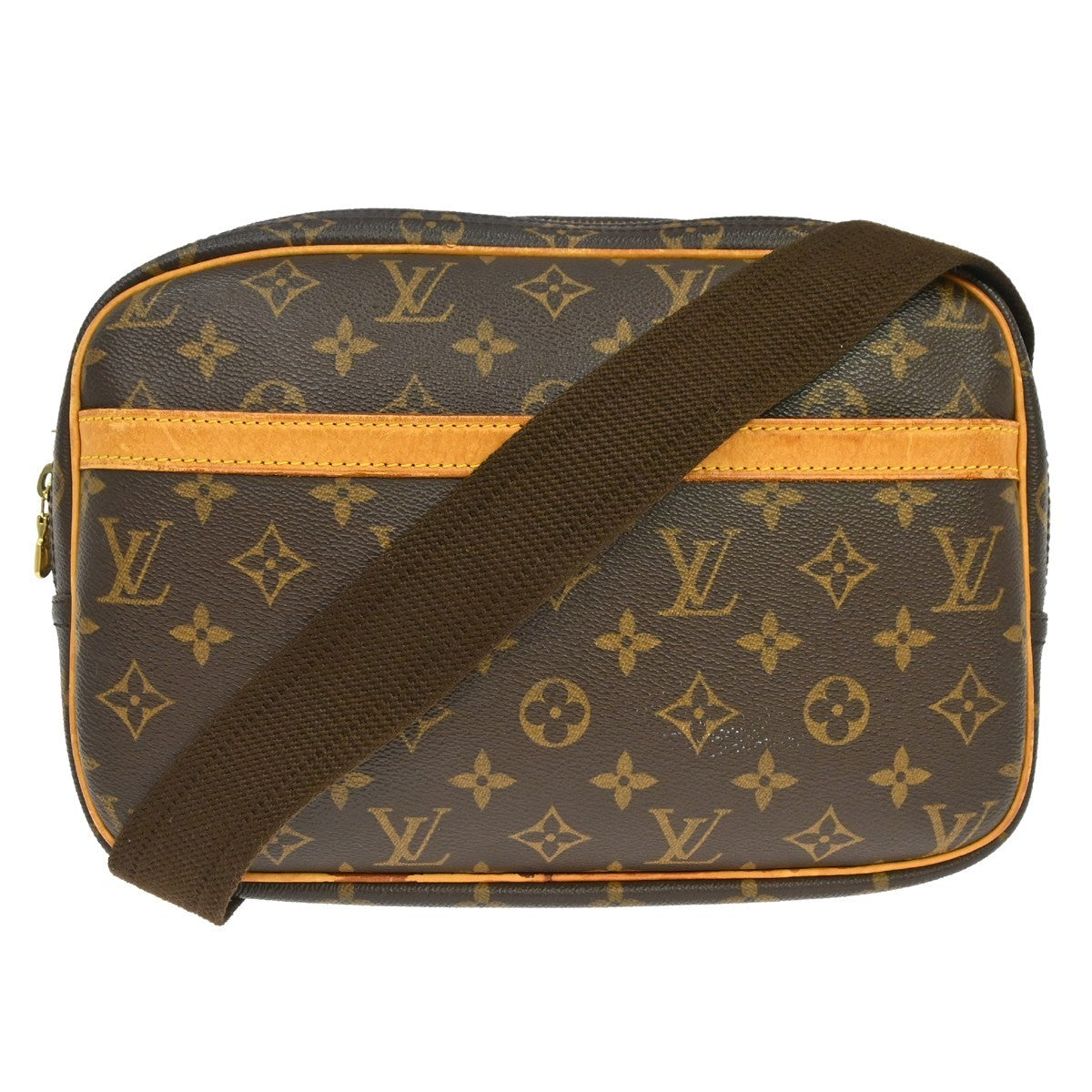 Louis Vuitton Reporter Bag Monogram Canvas Brown Canvas Shoulder Bag Bag (Authentic Pre-Loved)