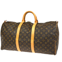 Louis Vuitton Keepall Bag Monogram Canvas Brown Canvas Travel Bag Bag (Authentic Pre-Loved)