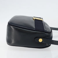 Salvatore Ferragamo Vala Shoulder Bag Leather Navy Leather Shoulder Bag Bag (Authentic Pre-Loved)