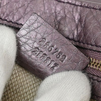 Gucci Soho Chain Crossbody Bag Leather Purple Leather Shoulder Bag Bag (Authentic Pre-Loved)