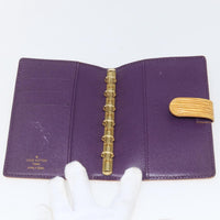 Louis Vuitton Agenda Cover Epi Leather Yellow Leather Wallets Accessory (Authentic Pre-Loved)