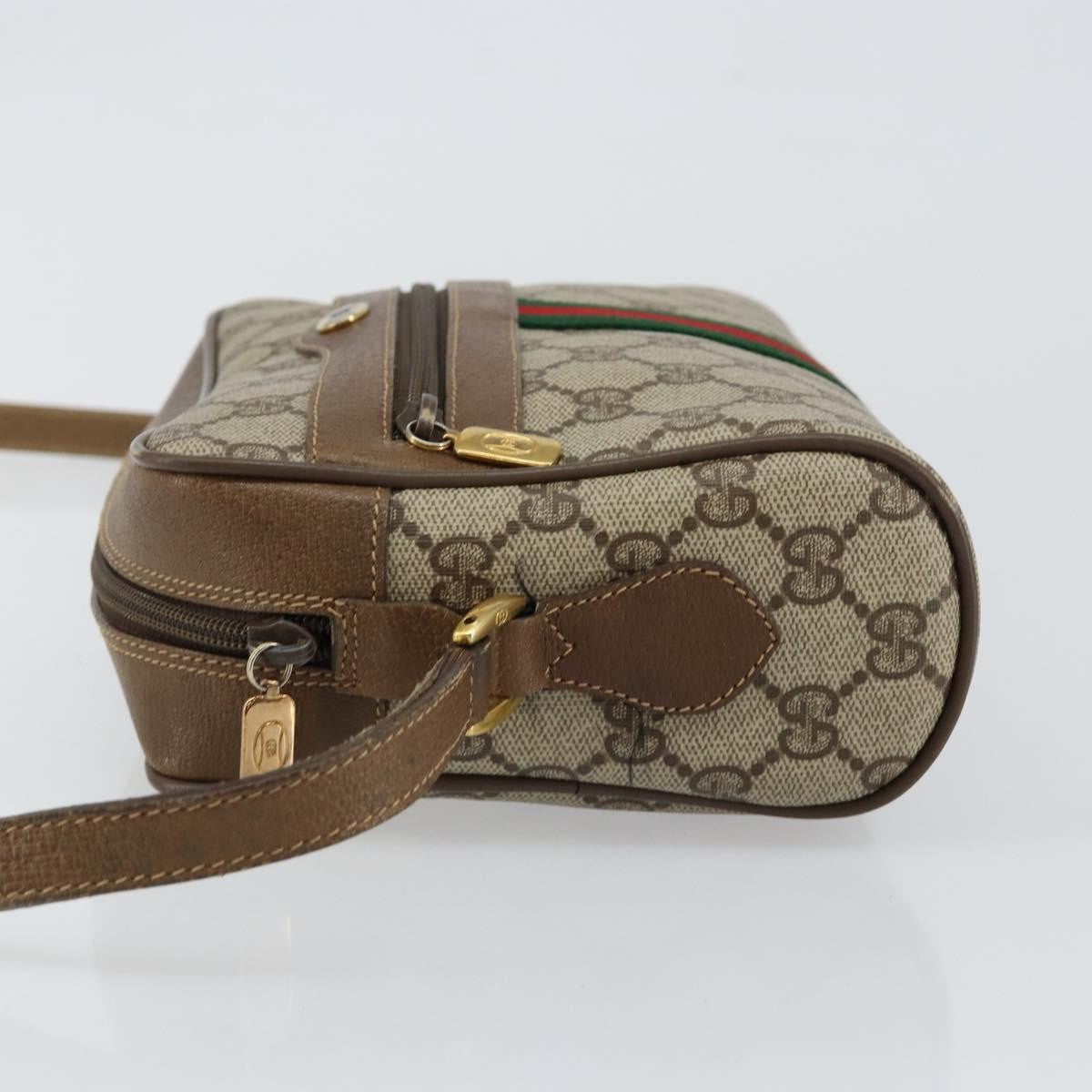 Gucci Ophidia Shoulder Bag Gg Coated Canvas Beige Canvas Shoulder Bag Bag (Pre-Loved)