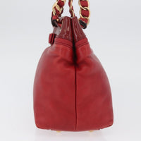 Salvatore Ferragamo Vala Tote Leather Red Leather Tote Bag Bag (Pre-Loved)