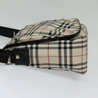 Burberry Nova Check Blue Label Nylon Beige Nylon Shoulder Bag Bag (Authentic Pre-Loved)