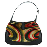 Gucci Vintage Jackie Shoulder Bag Canvas And Leather Black Leather Shoulder Bag Bag (Pre-Loved)