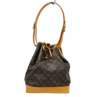 Louis Vuitton Petit Noe Nm Handbag Monogram Canvas Brown Canvas Shoulder Bag Bag (Authentic Pre-Loved)