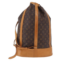Louis Vuitton Randonnee Backpack Monogram Canvas Brown Canvas Shoulder Bag Bag (Pre-Loved)