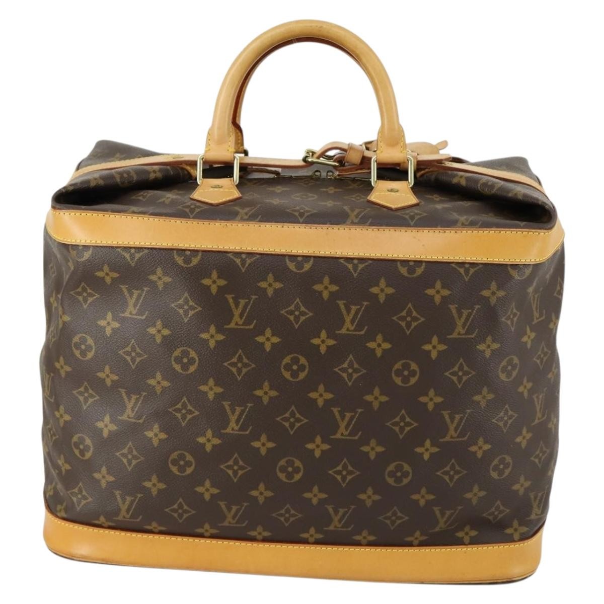 Louis Vuitton Cruiser Handbag Monogram Canvas Brown Canvas Travel Bag Bag (Pre-Loved)