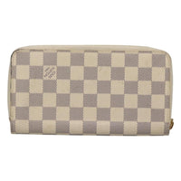 Louis Vuitton Porte-Monnaie Zippy Wallet Damier Azur Vivienne White Canvas Wallets Accessory (Pre-Loved)