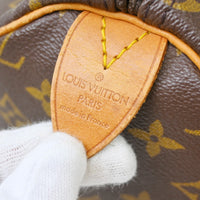 Louis Vuitton Louis Vuitton Speedy Handbag Monogram Canvas Brown Canvas Handbag (Authentic Pre-Loved)