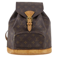 Louis Vuitton Vintage Montsouris Backpack Monogram Canvas Brown Canvas Backpack Bag (Authentic Pre-Loved)
