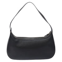 Salvatore Ferragamo Gancini Shoulder Bag Leather Black Leather Shoulder Bag Bag (Authentic Pre-Loved)
