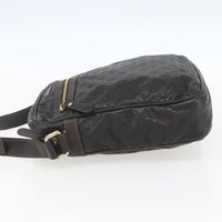 Gucci Front Zip Messenger Guccissima Leather Brown Leather Shoulder Bag Bag (Authentic Pre-Loved)