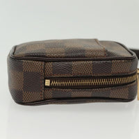 Louis Vuitton Etui Okapi Camera Case Damier Brown Canvas Clutche & Pouche Bag (Authentic Pre-Loved)