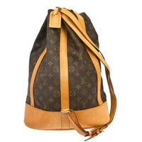 Louis Vuitton Randonnee Backpack Monogram Canvas Brown Canvas Shoulder Bag Bag (Pre-Loved)