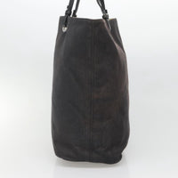 Salvatore Ferragamo Gancini Tote Canvas Black Canvas Tote Bag Bag (Pre-Loved)