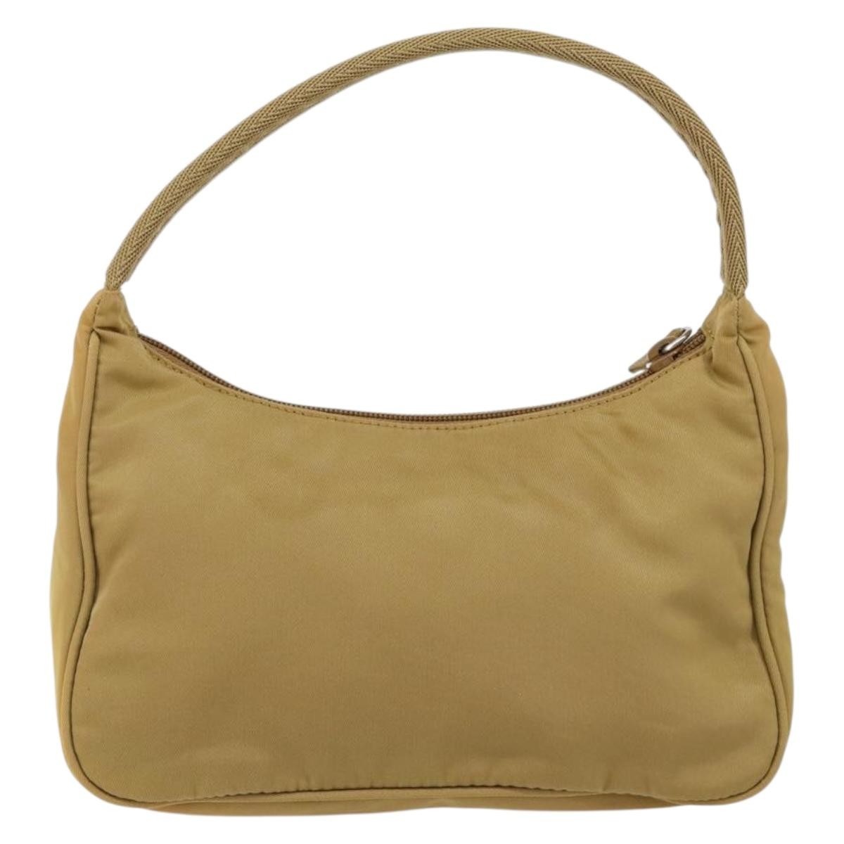 Prada Re-Edition 2000 Hobo Tessuto Beige Nylon Clutche & Pouche Bag (Authentic Pre-Loved)