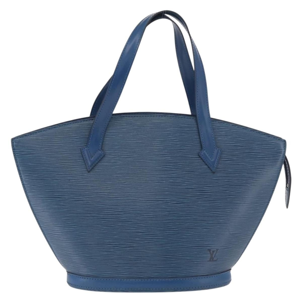 Louis Vuitton Saint Jacques Handbag Epi Leather Blue Leather Shoulder Bag Bag (Pre-Loved)