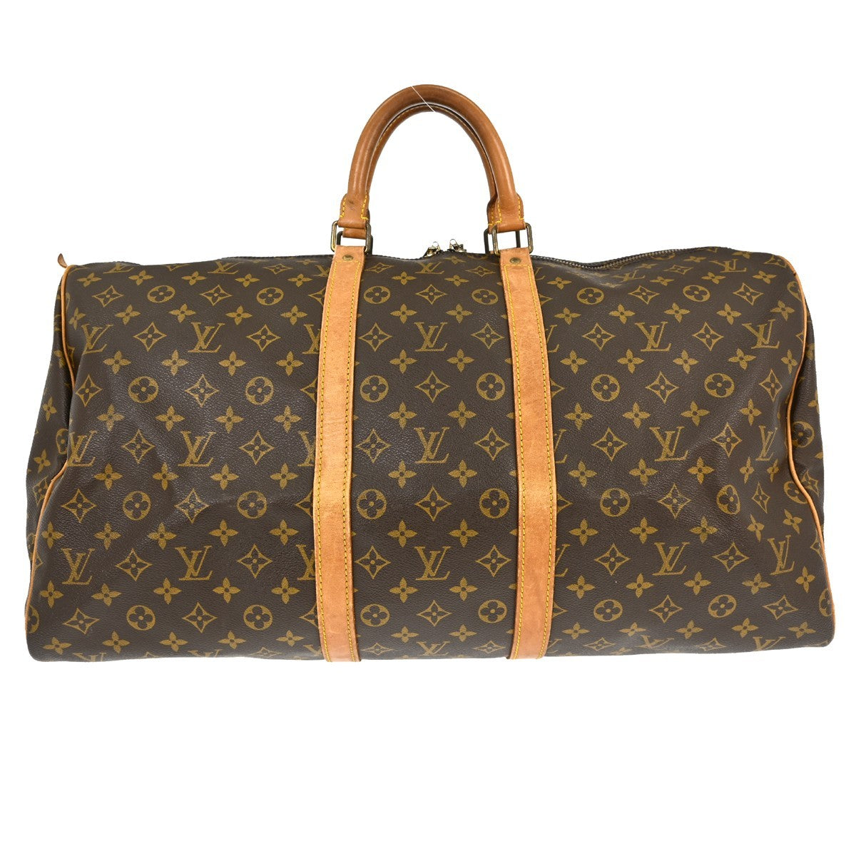 Louis Vuitton Louis Vuitton Keepall Bag Monogram Canvas Brown Canvas Travel Bag Bag (Pre-Loved)