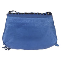 Gucci Nouveau Fringe Crossbody Bag Leather Blue Leather Shoulder Bag Bag (Pre-Loved)