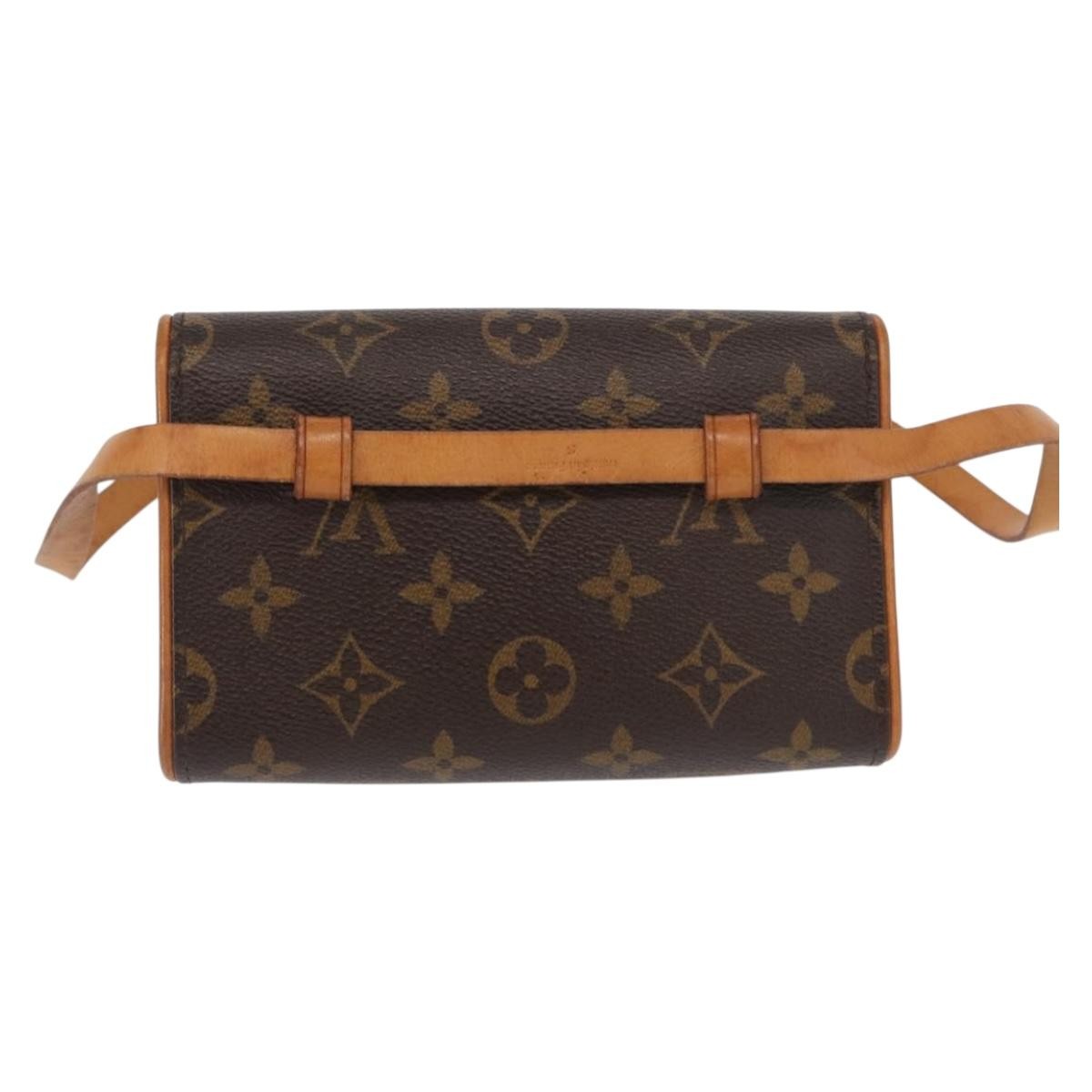 Louis Vuitton Florentine Waist Bag Monogram Canvas Brown Canvas Clutche & Pouche Bag (Pre-Loved)