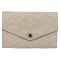 Louis Vuitton Zoe Wallet Monogram Empreinte Leather Beige Leather Wallets Accessory (Pre-Loved)